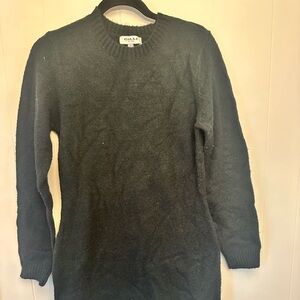 Dark green sweater dress